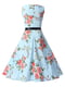 Сукня блакитна в квітковий принт | 4166672 | фото 2