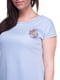 Рубашка ночная голубая в горошек | 4165590 | фото 4