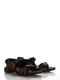 Сандалии черно-коричневые | 1816518