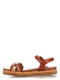 Босоніжки коричнево-золотисті з декором | 4242553 | фото 2