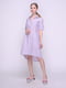 Сукня-сорочка в фіолетова в смужку | 4247107
