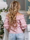 Блуза розовая в полоску | 4262992 | фото 5