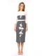 Сукня двоколірна з принтом | 4249897 | фото 3