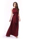 Платье-сарафан бордовое | 4249908 | фото 4