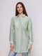 Блуза зелена в смужку | 4262456