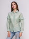 Блуза зелена в смужку | 4262461