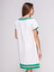 Платье белое с цветочным принтом | 4262403 | фото 2