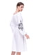 Платье белое с вышивкой | 4267513 | фото 2