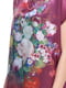 Блуза кольору марсала з квітковим принтом | 4281119 | фото 3