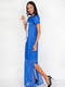 Сукня яскраво-синя з принтом | 4293994 | фото 2