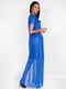Сукня яскраво-синя з принтом | 4293994 | фото 3