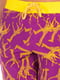 Шорти фіолетові у принт купальні | 4294555 | фото 2