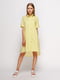 Сукня-сорочка жовта в принт | 4327334