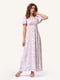 Платье розовое в цветочный принт | 4347636