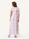 Платье розовое в цветочный принт | 4347636 | фото 6