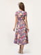 Платье серо-фиолетовое в цветочный принт | 4365909 | фото 6