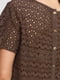 Блуза коричневая | 4194514 | фото 4