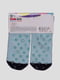 Носки светло-бирюзовые с рисунком махровые | 4366774 | фото 2