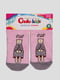 Шкарпетки світло-рожеві з малюнком махрові | 4366773