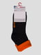 Шкарпетки синьо-помаранчеві махрові | 3750320 | фото 2