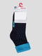 Шкарпетки синьо-бірюзові махрові | 3750318 | фото 2