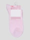 Носки светло-розовые с цветочным рисунком | 4366509 | фото 2
