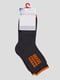 Шкарпетки сіро-помаранчеві махрові | 3750341 | фото 2