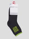 Шкарпетки сіро-салатові махрові | 3750342 | фото 2