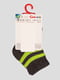 Шкарпетки сіро-салатові махрові | 3750350 | фото 2
