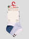 Шкарпетки біло-блакитні | 4366725 | фото 2
