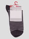 Шкарпетки темно-сірі з смужками і малюнком | 2626375 | фото 2