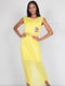 Платье желтое с декором | 4383067