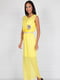 Платье желтое с декором | 4383067 | фото 2