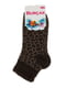 Шкарпетки коричневі з малюнком | 3267169
