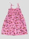 Сукня рожева в принт | 1692996 | фото 2