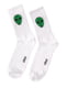 Шкарпетки білі з принтом | 4408442 | фото 2