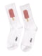 Шкарпетки білі з принтом | 4408448 | фото 2
