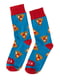 Шкарпетки блакитні з принтом | 4408450 | фото 2