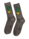 Шкарпетки сірі з принтом | 4408455 | фото 2
