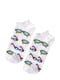 Шкарпетки білі з принтом | 4408459 | фото 2