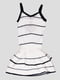 Сукня біла в смужку з декором | 954475 | фото 2