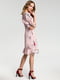 Платье розовое в цветочный принт | 4418078 | фото 2