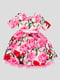 Платье розовое в цветочный принт | 4413051 | фото 2