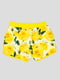 Шорти жовті в квітковий принт | 4413033 | фото 2