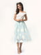 Сукня молочно-блакитного кольору | 4418801 | фото 4