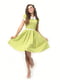 Платье салатового цвета в горошек | 4418828 | фото 2