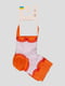 Носки бело-оранжевые | 3630570