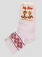 Шкарпетки білі в орнамент | 3630440