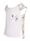 Блуза белая с цветочным принтом | 4419839 | фото 2