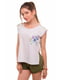 Блуза светло-салатовая с цветочным принтом | 4419841 | фото 2